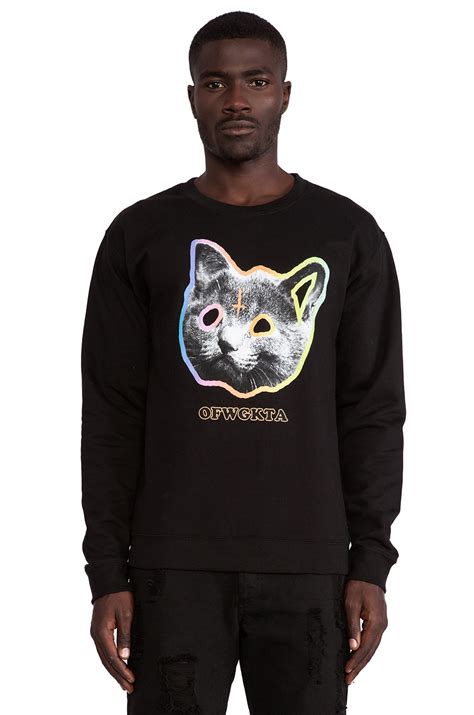 ofwgkta hats|Odd Future OFWGKTA Tron Cat Crew in Black .